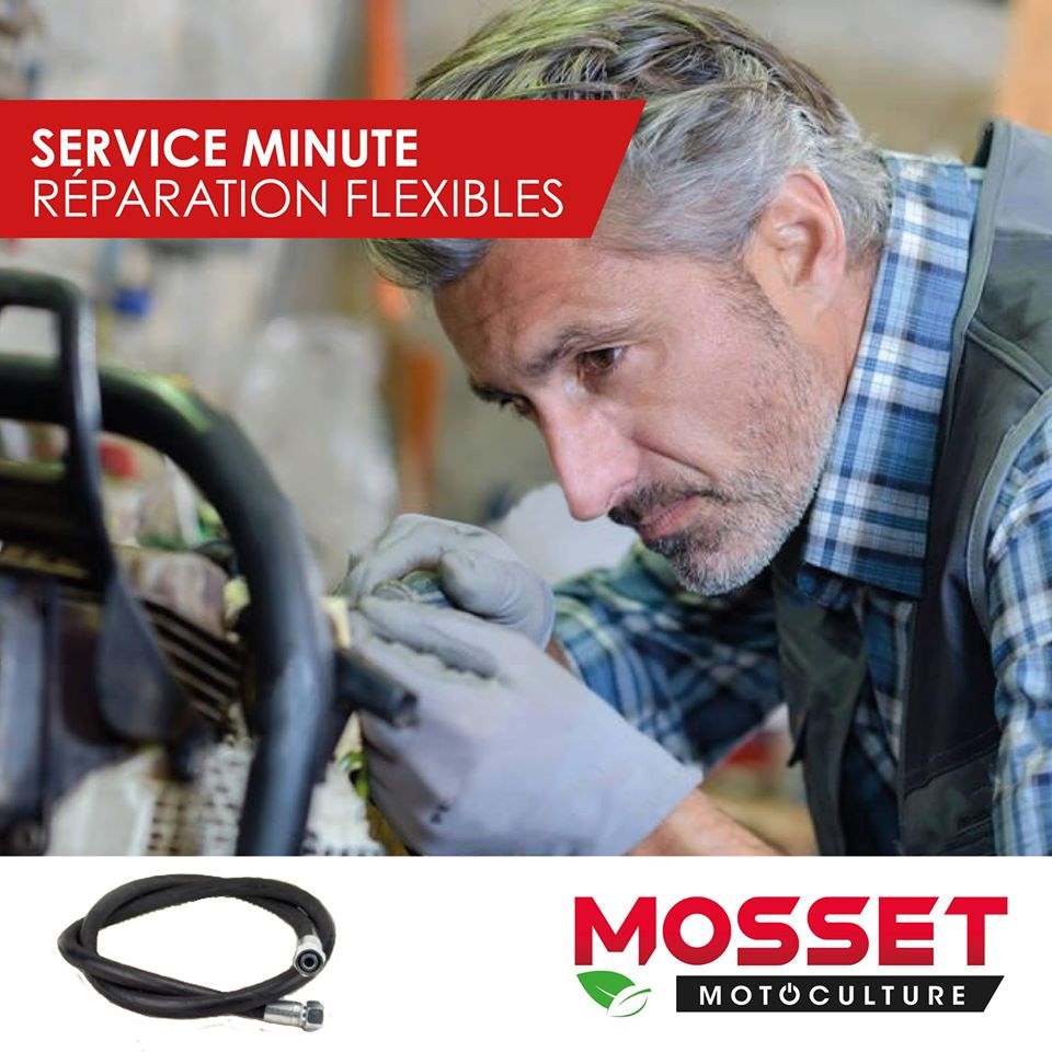 Service minute pour la réparation de flexibles