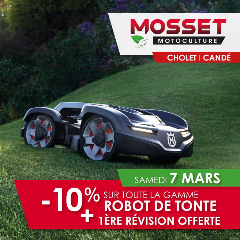 Robot de tonte samedi 7 mars offre