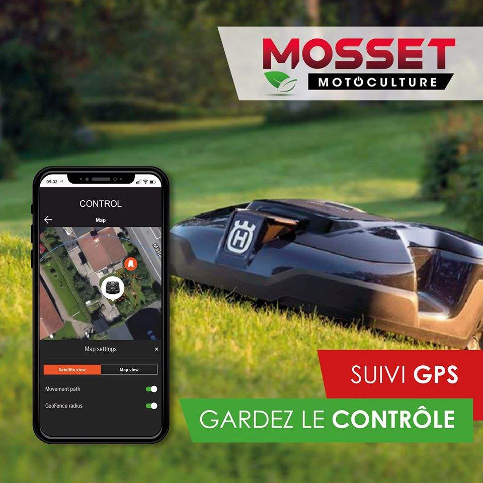 Suivi GPS de votre tondeuse automower Mosset