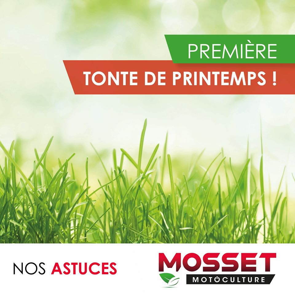 1ere tonte de printemps avec mosset motoculture