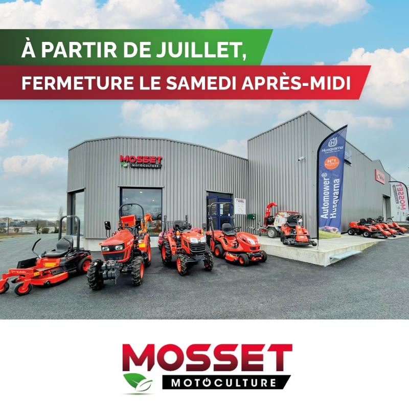 Mosset Fermeture le samedi apres midi